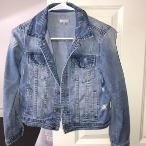 Worn Denim jacket with rips